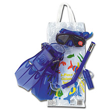 Dolfino Youth 6 Piece Snorkeling Set with Bag